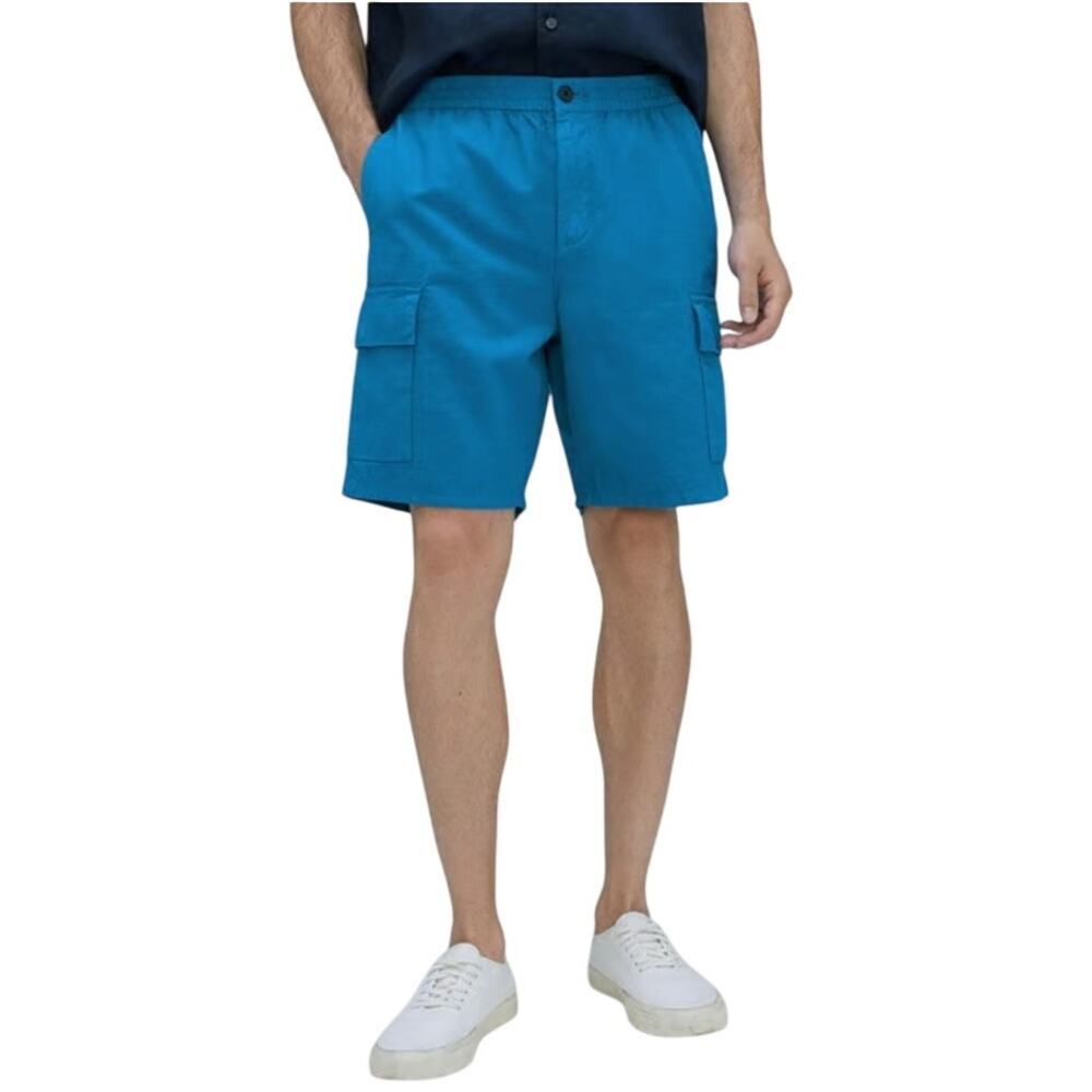 Everlane Men's The Cotton Linen Short Cargo Horizon Blue size XS NWT